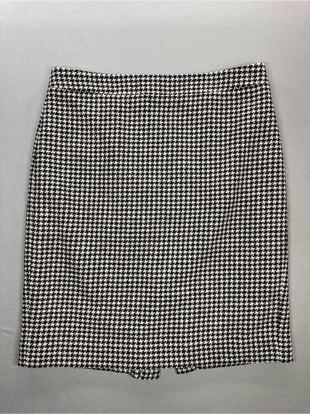 J Crew Factory The Pencil Skirt, Houndstooth Wool-Blend - Womens 8